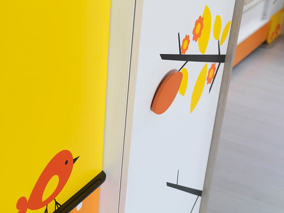 civil bebek odası takımı iki kapılı dolap