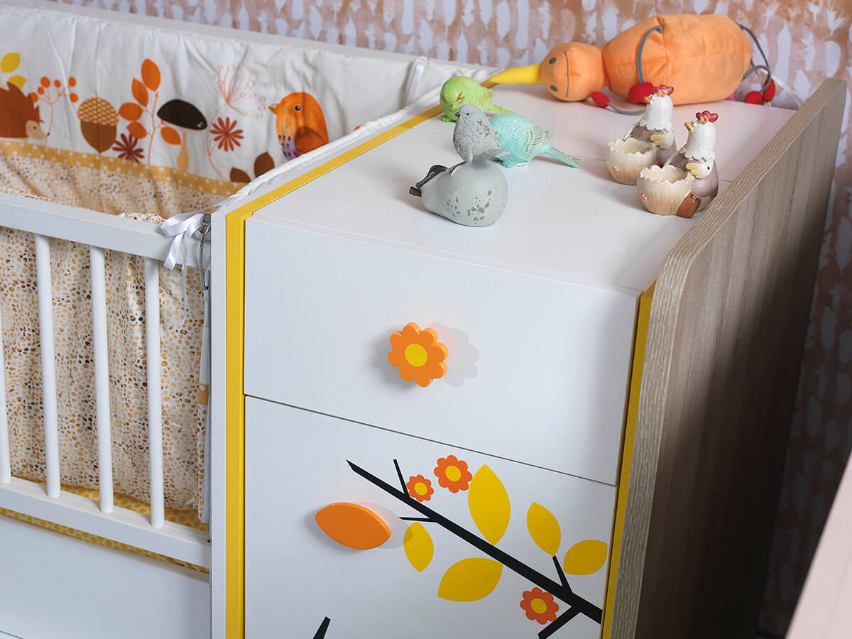 civil bebek odası takımı büyüyen karyola