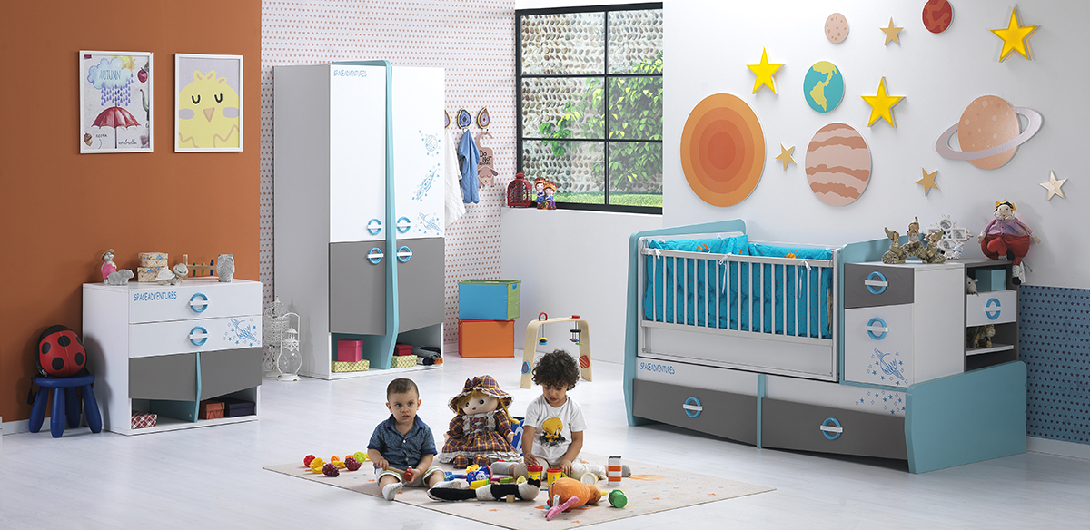 uranüs bebek odası takımı