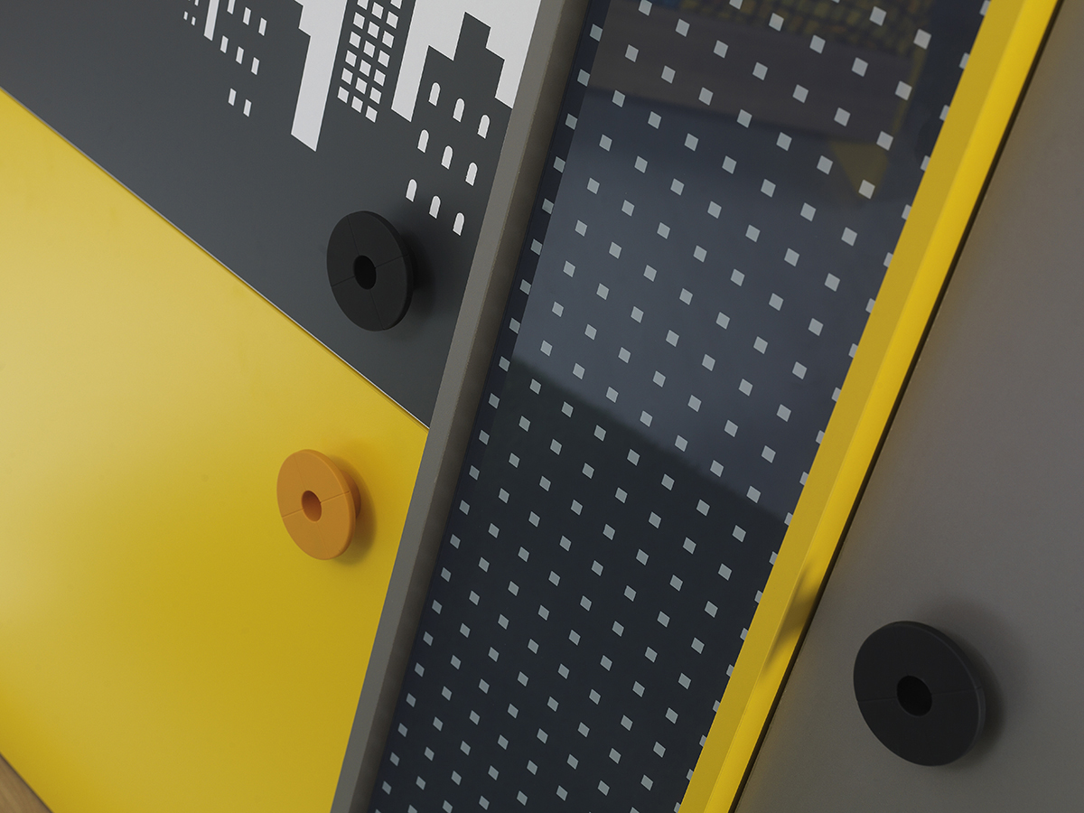 city çocuk odası takımı üç kapılı dolap