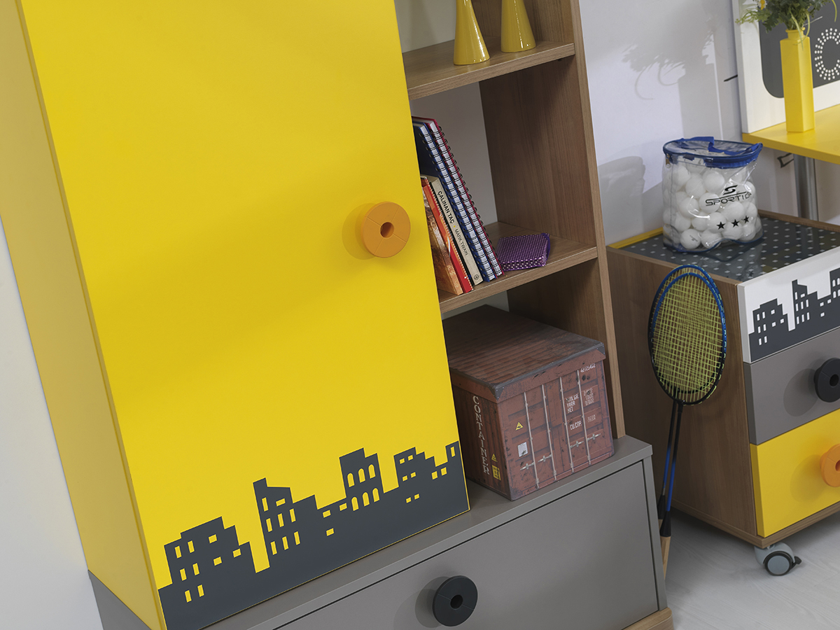 city çocuk odası takımı kitaplık