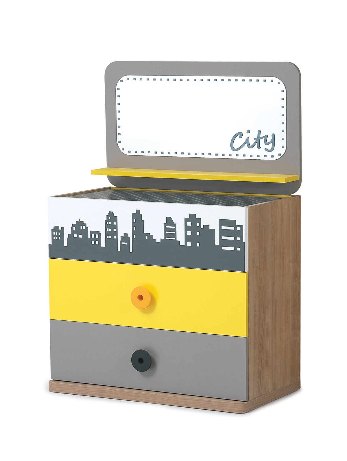 city çocuk odası takımı şifonyer ve şifonyer aynası