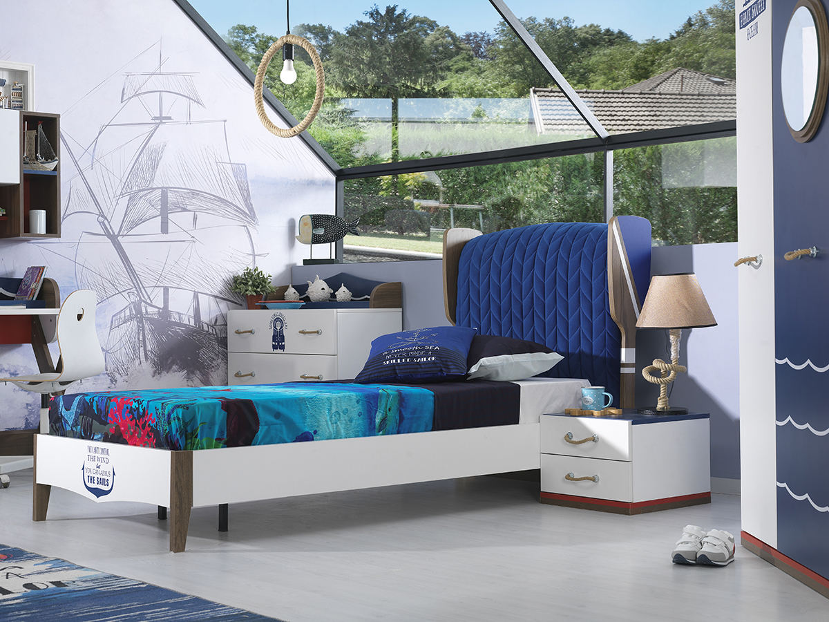 mora çocuk odası takımı karyola ve komodin