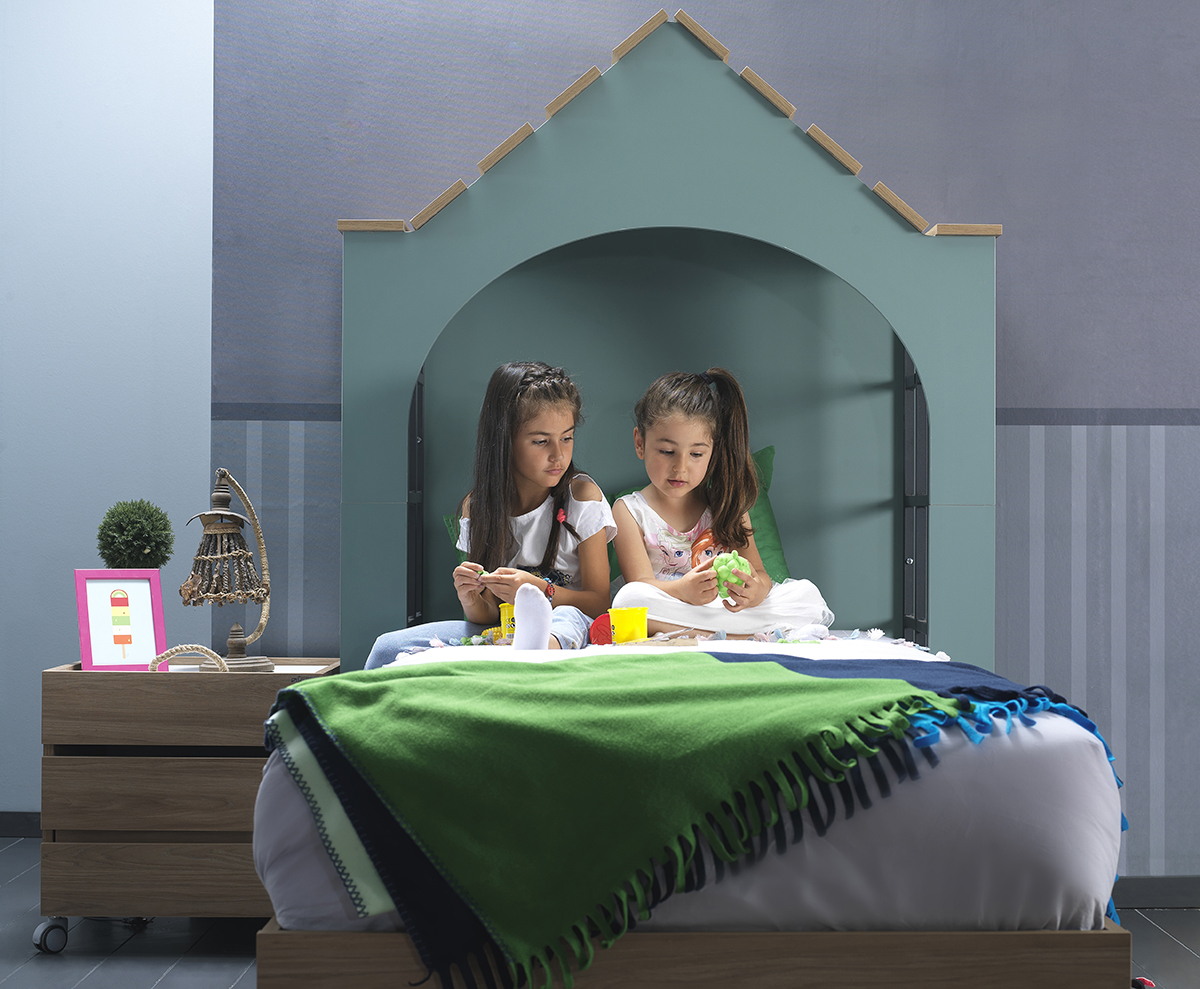 yuva çocuk odası takımı karyola ve komodin