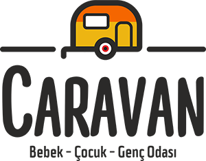 tavanı turuncu gövdesi sarı renkli caravan logosu