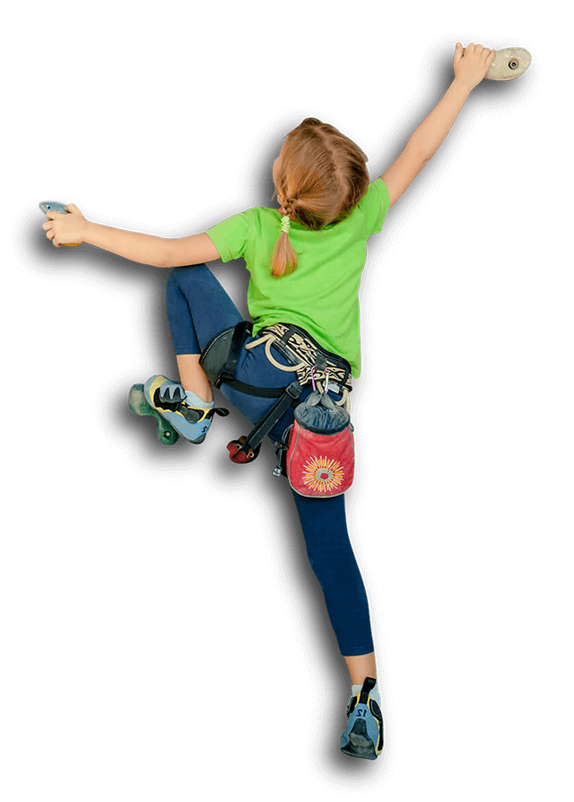 yukarı tırmanan kız çocuğu